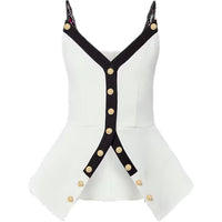 LOUIS VUITTON Buttoned Peplum Top