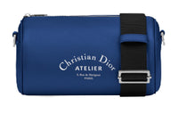 DIOR Grain Cow Leather Cylinder Bag, Crossbody Bag, Shoulder Bag Men's Blue