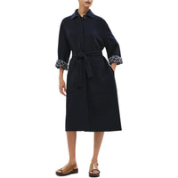HERMES Coats Women's Blue