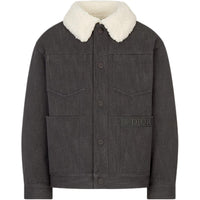 DIOR Puffer Jacket FW24 Gray Kids'