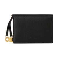 Loro Piana Calfskin Card Holder Women's Black