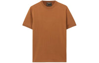 Loro Piana Vicuña Crew Neck T-Shirt Men's Dark Brown