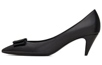 SAINT LAURENT Anais Cone Heel High Heels 5.5cm Women's Black