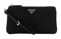 PRADA Re-Nylon Nylon Clutch Women's Black