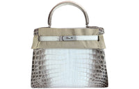 HERMES Kelly Crocodile Leather Kelly Bag Handbags Women's Beige