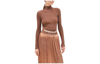 HERMES Knitwear Women's Pink Gold