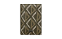 DIOR CD Diamond Canvas With Smooth Calfskin Card Holder Men's Khaki