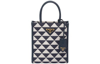 PRADA Fabric One Shoulder Handbag Crossbody Bag Regular Women's Baltic Sea Blue/Pink Mist White