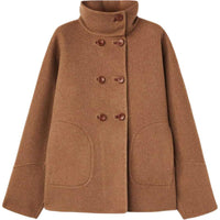 Loro Piana FW24 Coats Women's Caramel Brown