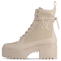 LOUIS VUITTON Laureate Short Martin Boot 5cm Women's Cream