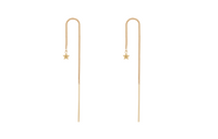 SAINT LAURENT Brass Drop Earrings Women's