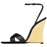 SAINT LAURENT Lucienne One Strap Sandals 11cm Women's Black