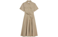 CELINE Saharienne Dress In Lightweight Gabardine