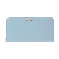 MIU MIU Sheepskin Wallet Women's Light Blue
