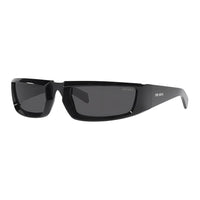 PRADA Plastic Irregular Shape Sunglasses Women's Black