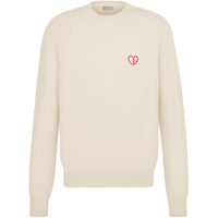DIOR Cd Heart Embroidered Knitted Jumper