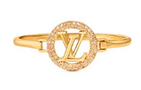 LOUIS VUITTON Metal, Crystal Bracelets Unisex Gold