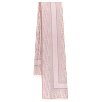 DIOR Cashmere Wool Knit Scarves Women's Pink
