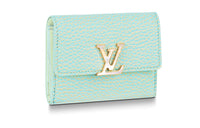 LOUIS VUITTON Capucines Wallet Xs Vert D'eau Green