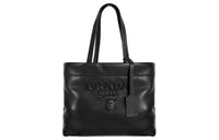 PRADA Deerskin One Shoulder Handbags Women's Black