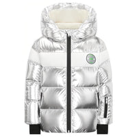 DIOR Puffer Jacket Silver Kids'
