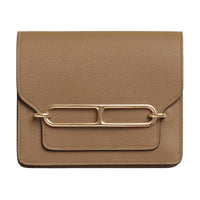 HERMES Roulis Evercolor Calfskin Wallet Women's 3G Alezan Chestnut