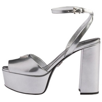 PRADA One Strap Sandals 11.5cm Women's Silver