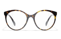 CHANEL Eyeglass Frames Women's Brown