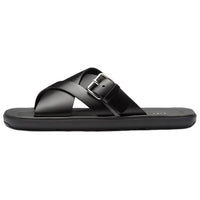PRADA Brushed Double Crisscross Sandals