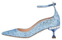 MIU MIU Slim Heel High Heels Women's Blue
