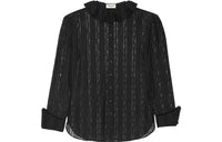SAINT LAURENT Long Sleeved Lace Shirt