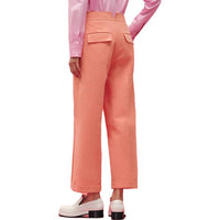 HERMES SS23 Casual Pants Women's Orange Apricot