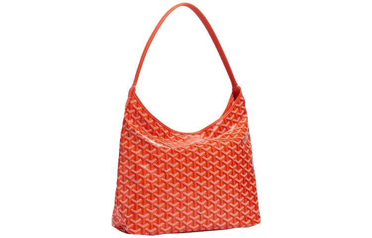 GOYARD Bohème Hobo Canvas With Leather Shoulder Bag Combo Bag Shoulder Bags Women's Orange Light Green Heart