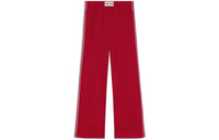 CELINE Knitted Fabric Sports Pants Women's Red