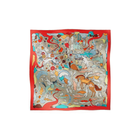 HERMES Silk Scarves Women's Multicolor