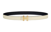 HERMES Letter Fashion Minimalist Style Smooth Buckle Women's Width: 2.4cm