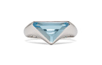 PRADA Rings Women's Silver/Blue