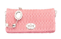 MIU MIU Sheepskin Handbag Shoulder Bags Women's Pink
