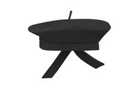 DIOR Polyester Cotton Polyurethane Berets Women's Black