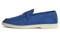 Loro Piana Summer Charms Walk Casual Single Shoes Women's Space Blue