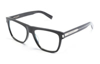 SAINT LAURENT Acetate Rectangular Eyeglass Frames Men's Black