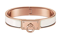 HERMES Clic Bangles Women's White