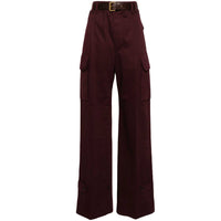 SAINT LAURENT Belted Straight-Leg Pants