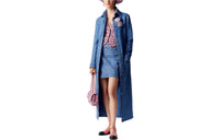 CHANEL Casual Short Skirts Women's Blue