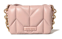 MIU MIU Leather Crossbody Bag Shoulder Bag Regular Women's Pink