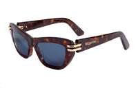 DIOR Acetate Butterfly Sunglasses Women's Brown