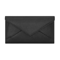 SAINT LAURENT Calfskin Wallet Large Size Women's Black