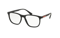 PRADA Acetate Square Eyeglass Frames Men's Black