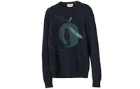 HERMES Cashmere Sweaters Men Dark Blue