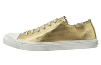 SAINT LAURENT Low-Top Skateboard Shoes Men's Gold